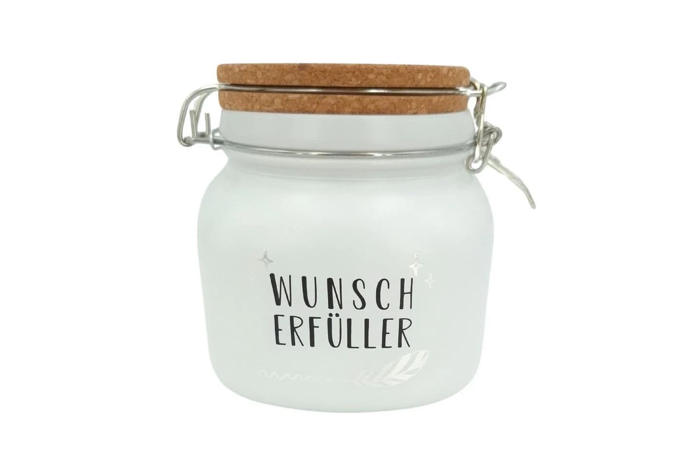 HERGO Creation Sparglas WUNSCHERFÜLLER mit Korkdeckel Transparent - Bild 2