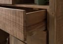 Massivmoebel24 Dreh-/Schwebetürenschrank BARK Massivholz Akazie Natur Lackiert Bild 5