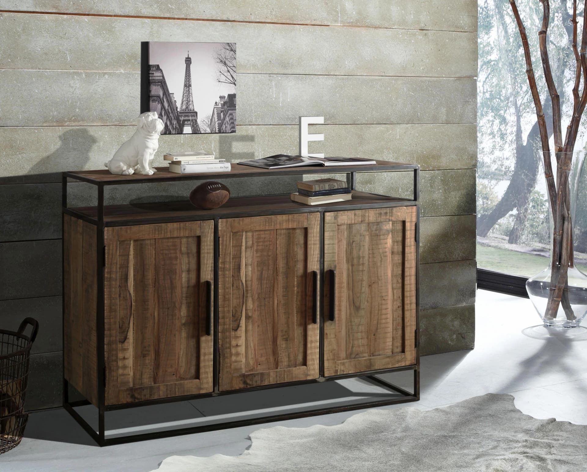Highboard Wake Up Akazie Landhaus WOLF MÖBEL
