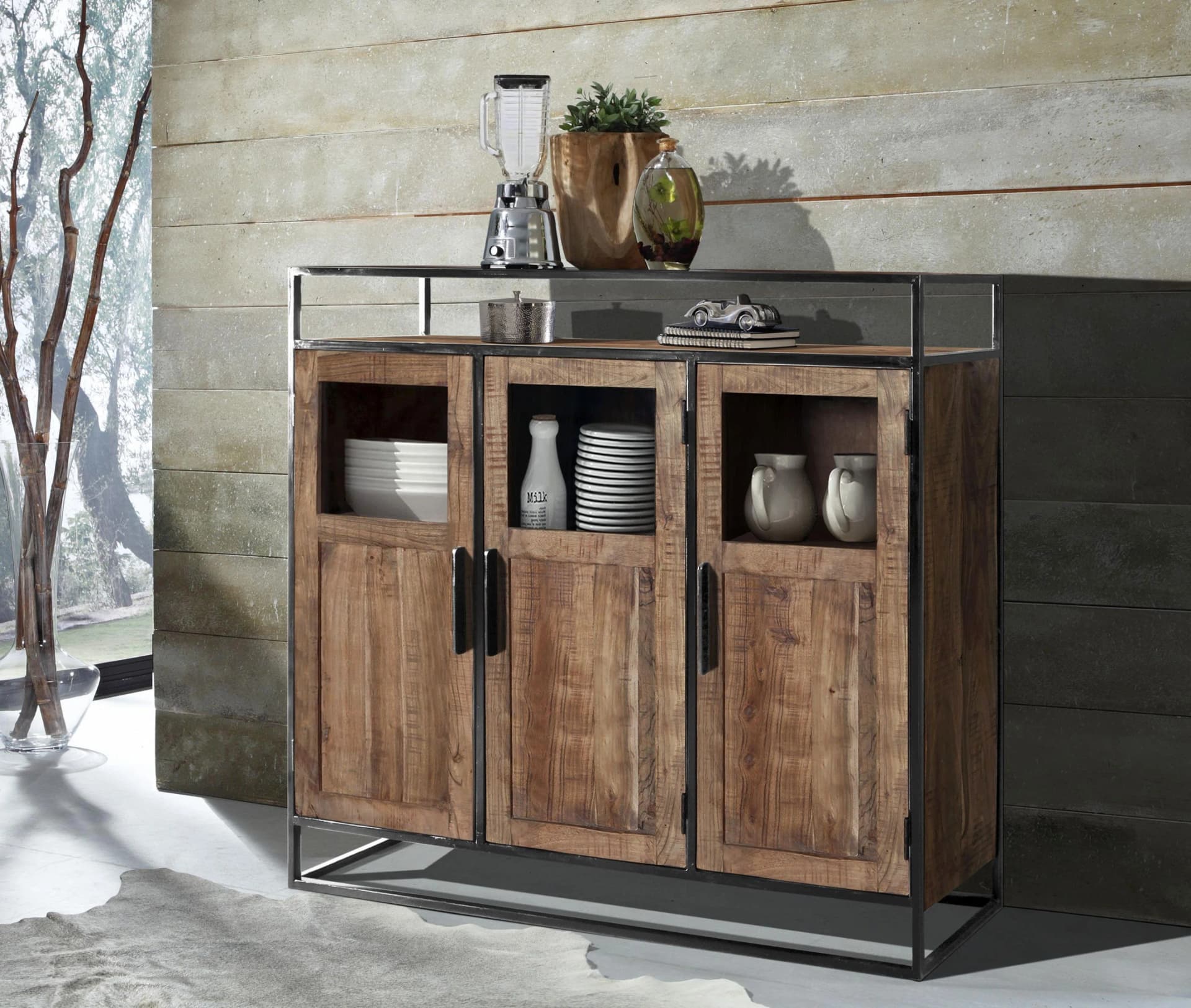 Highboard Wake Up Akazie Landhausstil