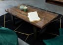 Massivmoebel24 Couchtisch SEVILLA Altholz braun lackiert Industrial Bild 1