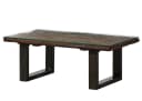 Massivmoebel24 Couchtisch SEVILLA Altholz braun lackiert Industrial Bild 2