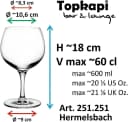 Topkapi elite Aperol Spritz Glas Hermelsbach XL 6er Set Kristallglas Bild 3