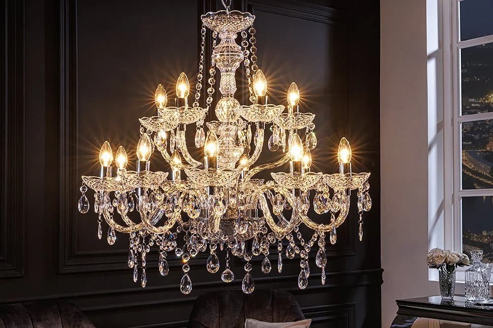 riess-ambiente Kronleuchter CRYSTAL 80cm klar Barock Design - Bild 2