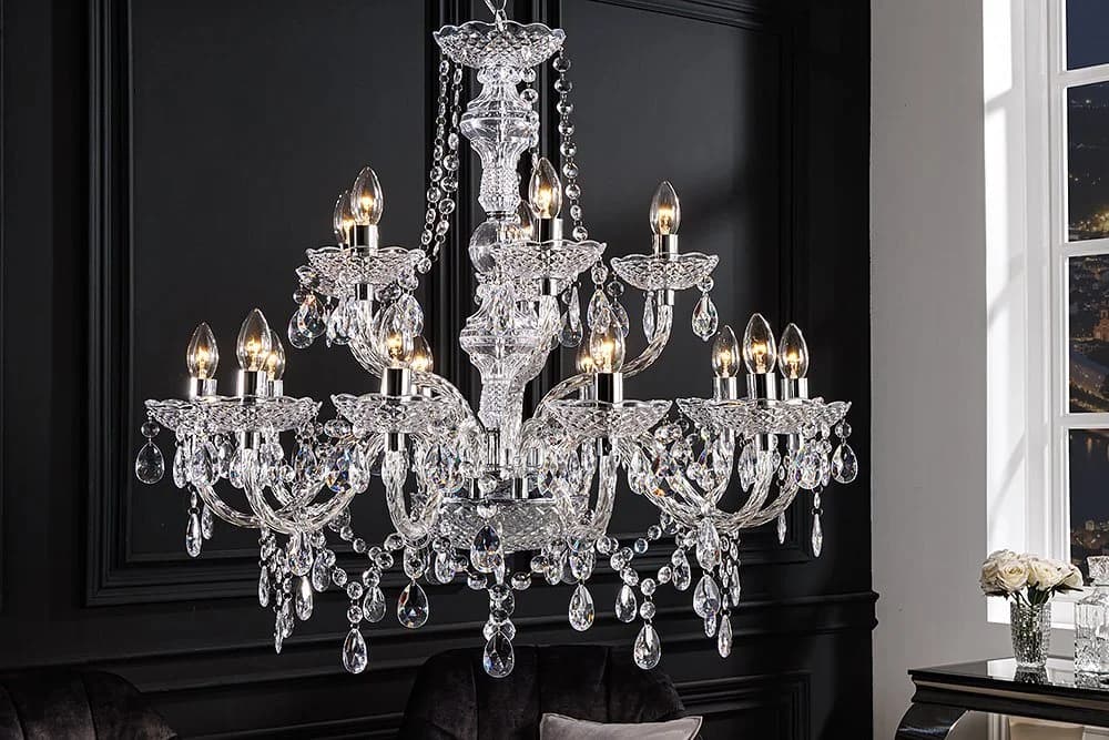 riess-ambiente Kronleuchter CRYSTAL 80cm klar Barock Design - Bild 3