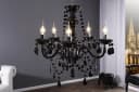 riess-ambiente Kronleuchter BLACK CRYSTAL 55cm Schwarz Barock Design Bild 2