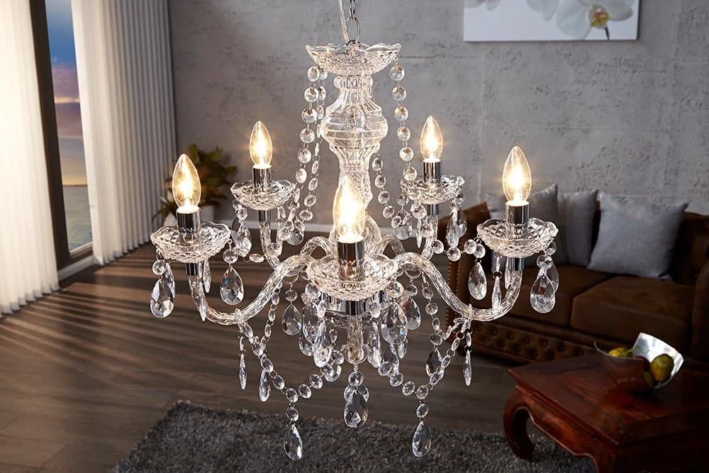 riess-ambiente Kronleuchter CRYSTAL 55cm klar Barock Design