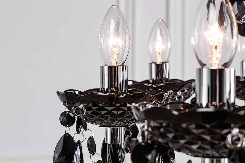 riess-ambiente Kronleuchter BLACK CRYSTAL XL Schwarz Barock Design - Bild 4