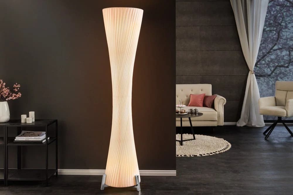 riess-ambiente Stehlampe Paris X 180cm Weiß Silber - Bild 2