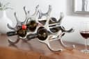 riess-ambiente Weinregal FLAME 48cm Silber Flammendesign Bild 2