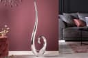 riess-ambiente Bodenvase WAVE XL 106cm Silber Poliert Dekovase Aluminium Bild 1