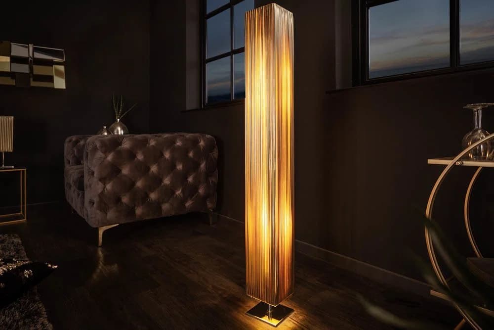 riess-ambiente Stehlampe PARIS 120cm Gold Silber Modern Design - Bild 2