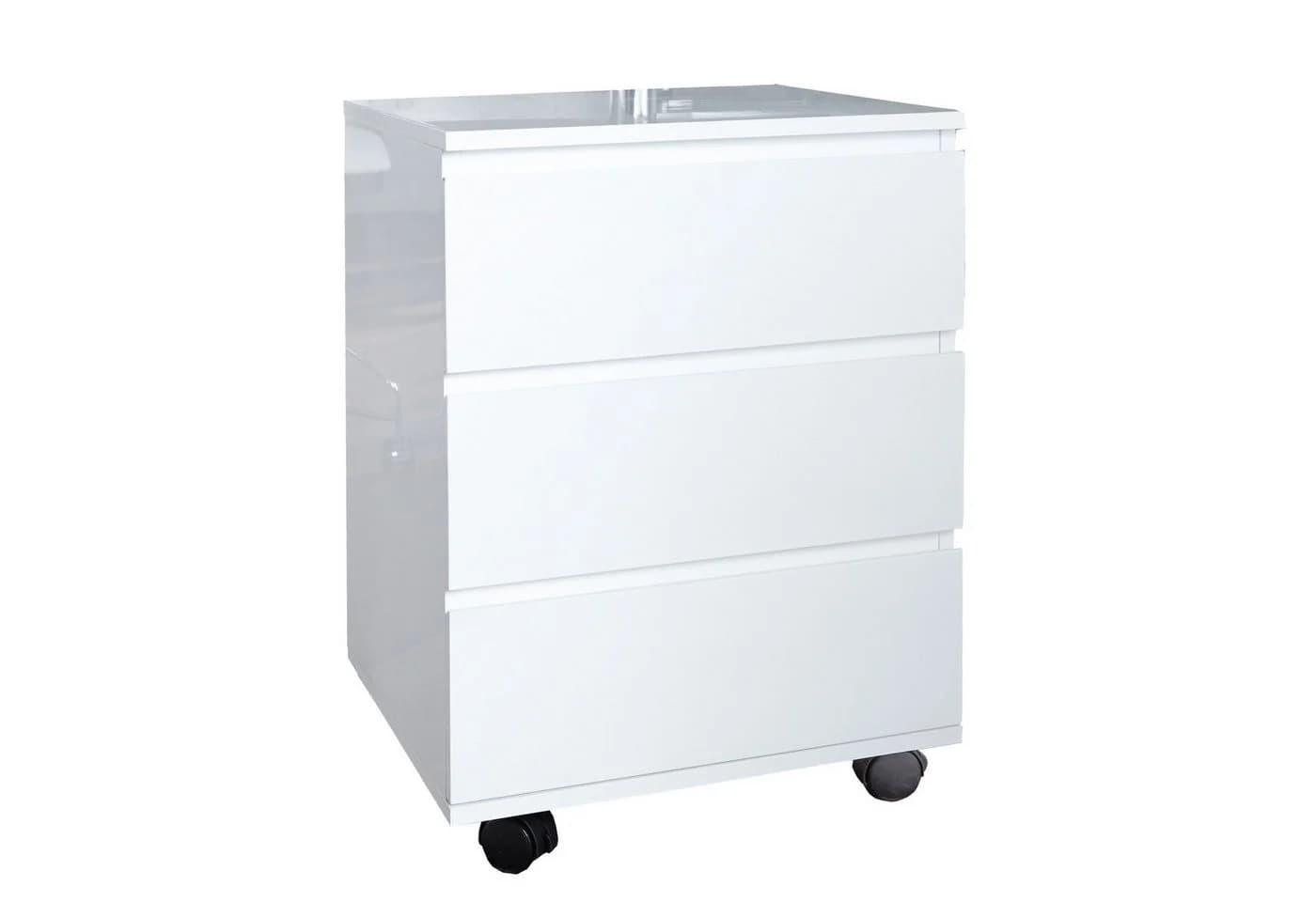 riess-ambiente Rollcontainer BIG DEAL Weiß Hochglanz 3 Schubladen Modern - Bild 3
