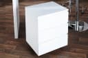 riess-ambiente Rollcontainer BIG DEAL Weiß Hochglanz 3 Schubladen Modern Bild 4