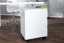 riess-ambiente Rollcontainer BIG DEAL Weiß Hochglanz 3 Schubladen Modern Bild 5