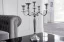 riess-ambiente Kerzenständer Modern Barock Silber Metall Bild 1