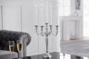 riess-ambiente Kerzenständer Modern Barock Silber Metall Bild 2