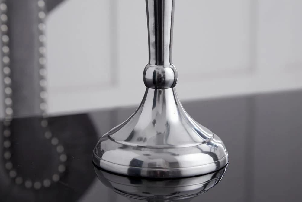 riess-ambiente Kerzenständer Modern Barock Silber Metall - Bild 5