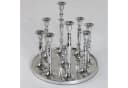 riess-ambiente Kerzenständer Modern Barock 25cm Silber Metall Kerzenhalter Dekoration Bild 2