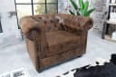 riess-ambiente Chesterfield Sessel 110cm Antik Braun Federkern Bild 2