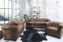 riess-ambiente Chesterfield Sessel 110cm Antik Braun Federkern Bild 4