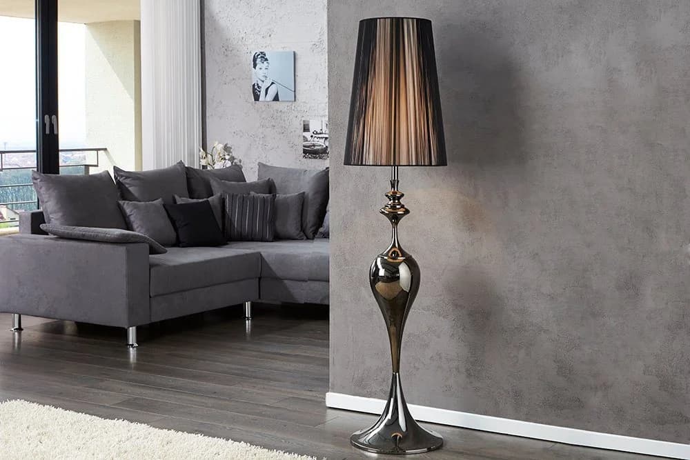 Riess-Ambiente Stehlampe Lucie Schwarz Barock Design - Bild 2