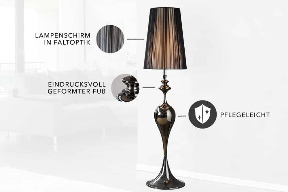 Riess-Ambiente Stehlampe Lucie Schwarz Barock Design - Bild 3
