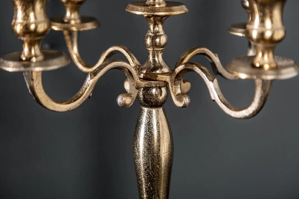 riess-ambiente Kerzenständer MODERN BAROCK 40cm gold Metall - Bild 4