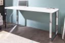 riess-ambiente Schreibtisch WHITE DESK 160cm Weiß/Silber Hochglanz Bild 1