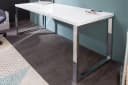 riess-ambiente Schreibtisch WHITE DESK 160cm Weiß/Silber Hochglanz Bild 2