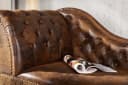 riess-ambiente Recamiere CHESTERFIELD antik braun Microfaser Bild 5