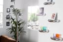 riess-ambiente Wandregal TEAR 40cm silber Modern Design Bild 1