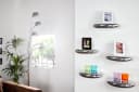 riess-ambiente Wandregal TEAR 40cm silber Modern Design Bild 4
