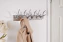 riess-ambiente Wandgarderobe DEER Silber Aluminium Geweih-Design 6 Haken Bild 2