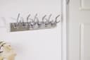 riess-ambiente Wandgarderobe DEER Silber Aluminium Geweih-Design 6 Haken Bild 3