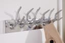 riess-ambiente Wandgarderobe DEER Silber Aluminium Geweih-Design 6 Haken Bild 4