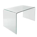 riess-ambiente Schreibtisch FANTOME 120cm Transparent Ganzglastisch Modern Bild 1