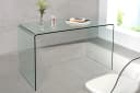 riess-ambiente Schreibtisch FANTOME 120cm Transparent Ganzglastisch Modern Bild 2