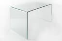 riess-ambiente Schreibtisch FANTOME 120cm Transparent Ganzglastisch Modern Bild 5