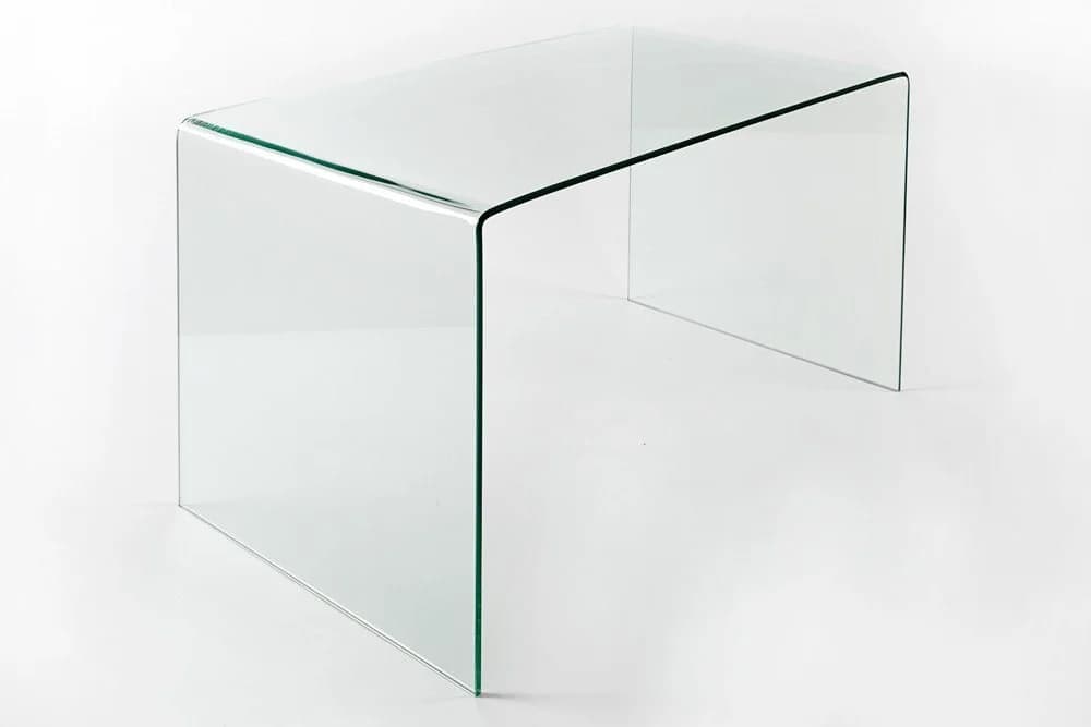 riess-ambiente Schreibtisch FANTOME 120cm Transparent Ganzglastisch Modern - Bild 5