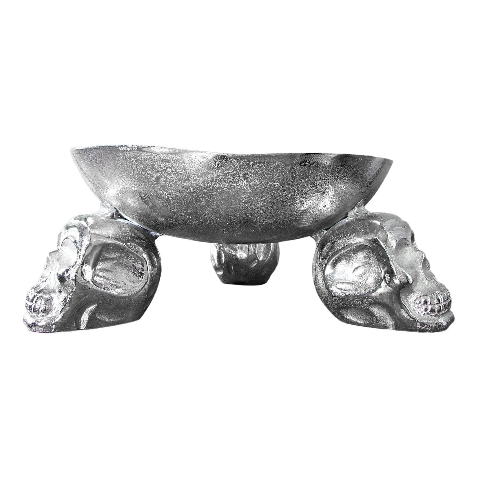 riess-ambiente Dekoschale SKULL 35cm Silber Totenkopf Design