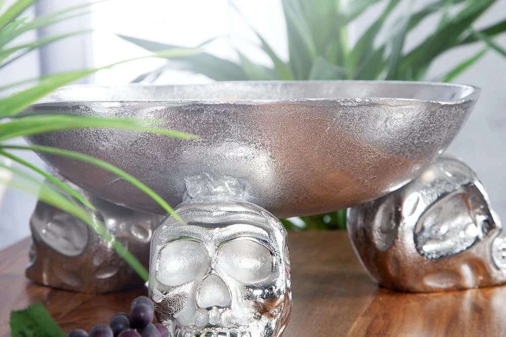 riess-ambiente Dekoschale SKULL 35cm Silber Totenkopf Design - Bild 4