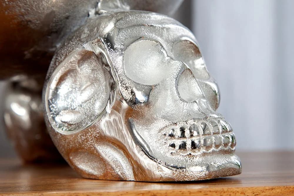 riess-ambiente Dekoschale SKULL 35cm Silber Totenkopf Design - Bild 5