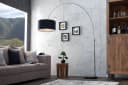 riess-ambiente Bogenlampe LOUNGE DEAL Schwarz Silber Verstellbar Bild 1