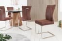 riess-ambiente Freischwinger SAMSON dark coffee / silber Bild 1