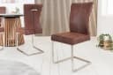 riess-ambiente Freischwinger SAMSON dark coffee / silber Bild 2