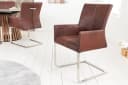 riess-ambiente Freischwinger SAMSON Microfaser Edelstahl mit Griff Bild 1
