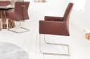 riess-ambiente Freischwinger SAMSON Microfaser Edelstahl mit Griff Bild 3
