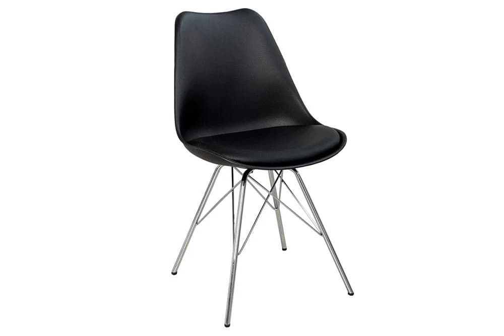 riess-ambiente Esszimmerstuhl SCANDINAVIA MEISTERSTÜCK Schwarz/Silber Retro Design - Bild 5