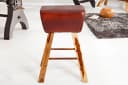 riess-ambiente Barhocker TURNBOCK Coffee Natur Echtleder Bild 4